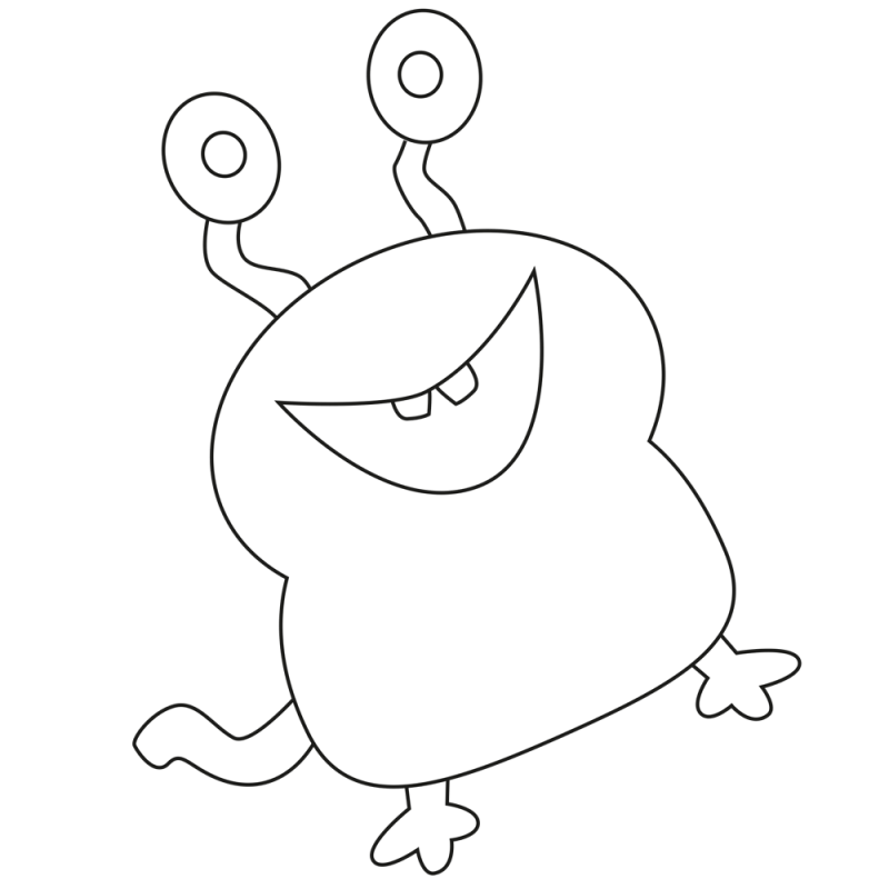 Ausmalvorlage Monster 2